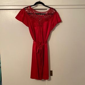 Red Cocktail dress with tie